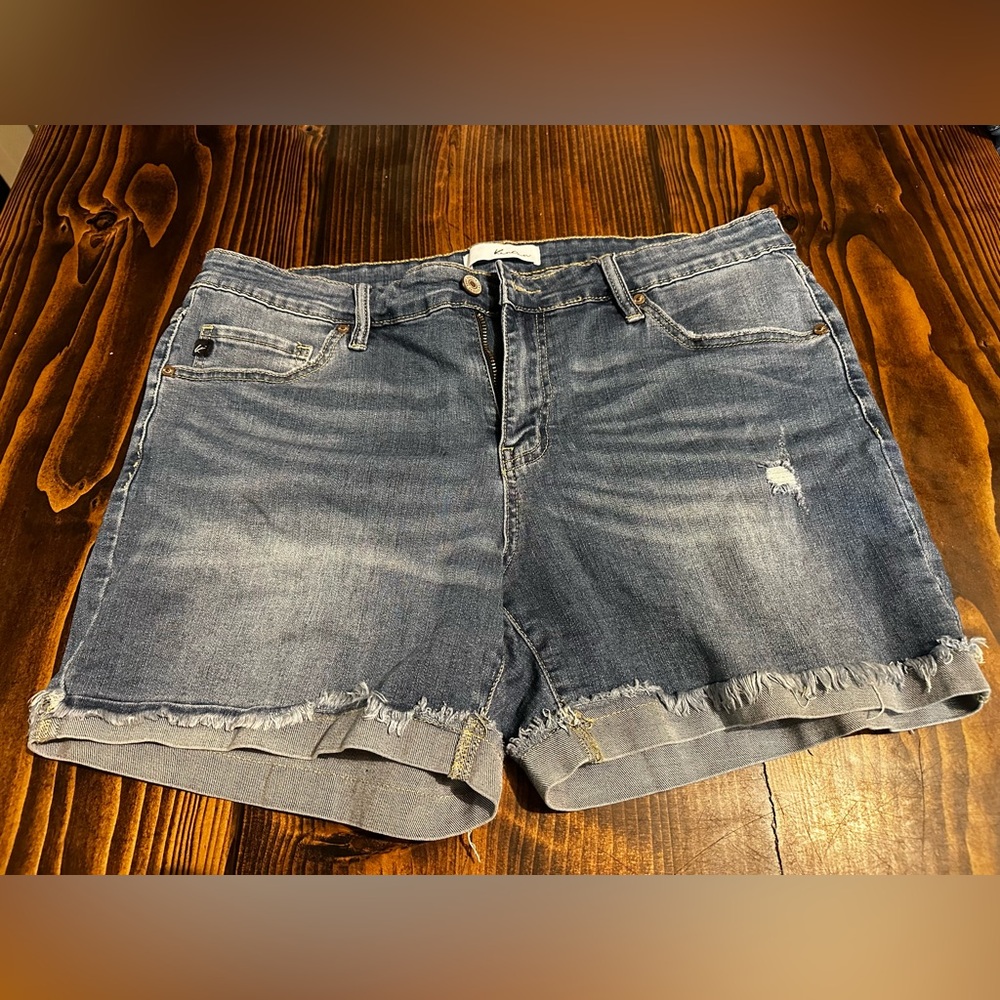 KanCan distressed Blue Jean Shorts